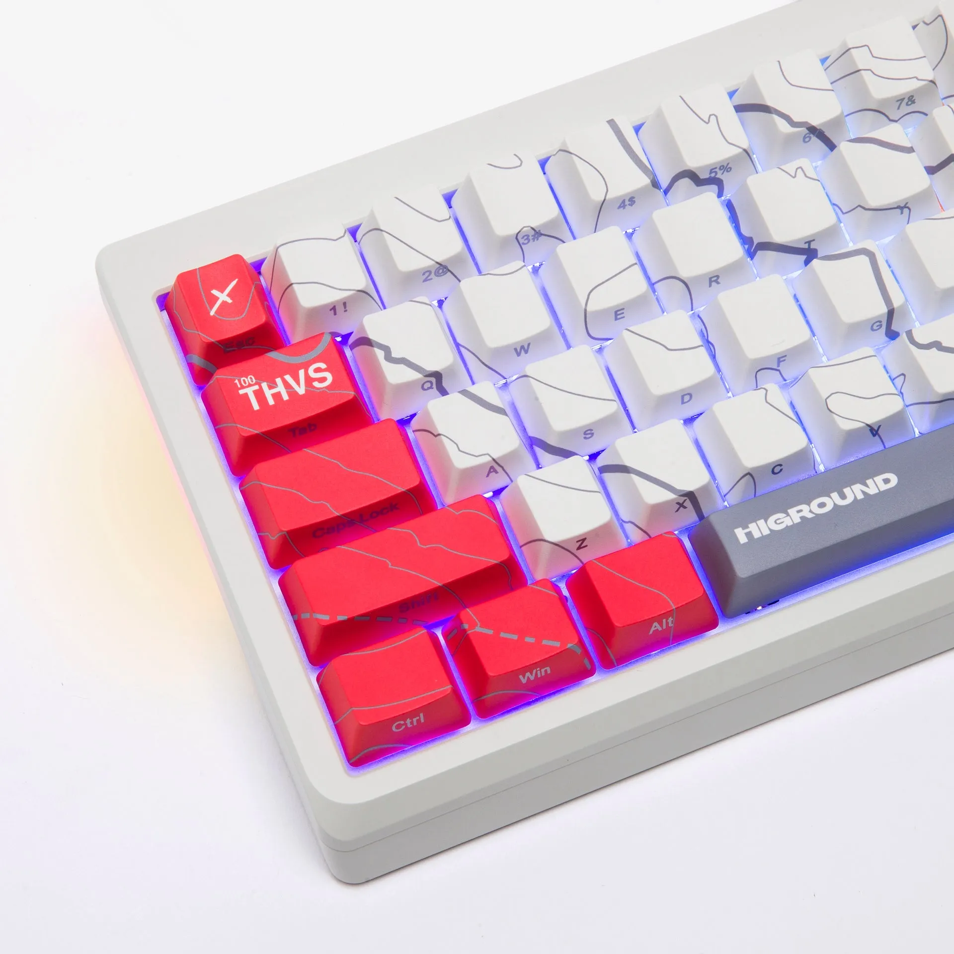 100T x HG Summit 65 Keyboard - Cartograph