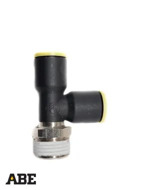 1/2" MBSPT x 12 MM Push-To-Connect Tee Adapter