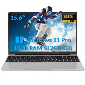 15.6" Laptop Intel Alder N95, 16GB RAM, 512GB SSD, Windows 11 Pro