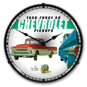 1959 Chevrolet Pickup Backlit LED Clock