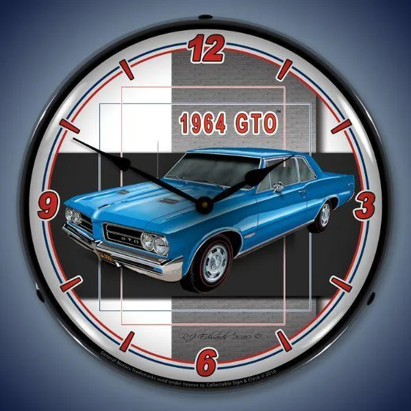 1964 GTO Backlit LED Clock