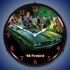 1968 Pontiac  Firebird Backlit LED Clock