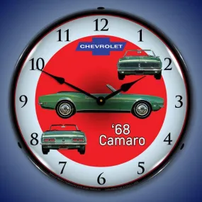 1968 RS Camaro Backlit LED Clock