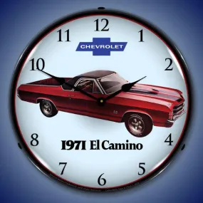 1971 El Camino Backlit LED Clock