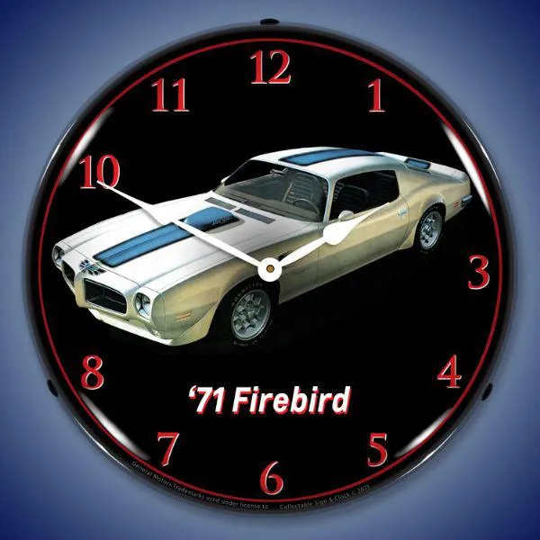 1971 Firebird TA Backlit LED Clock