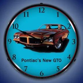 1971 Pontiac GTO Backlit LED Clock