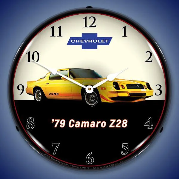 1979 Z28 Camaro Backlit LED Clock