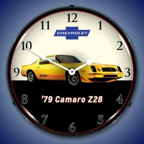 1979 Z28 Camaro Backlit LED Clock