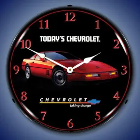 1984 Corvette Backlit LED Clock