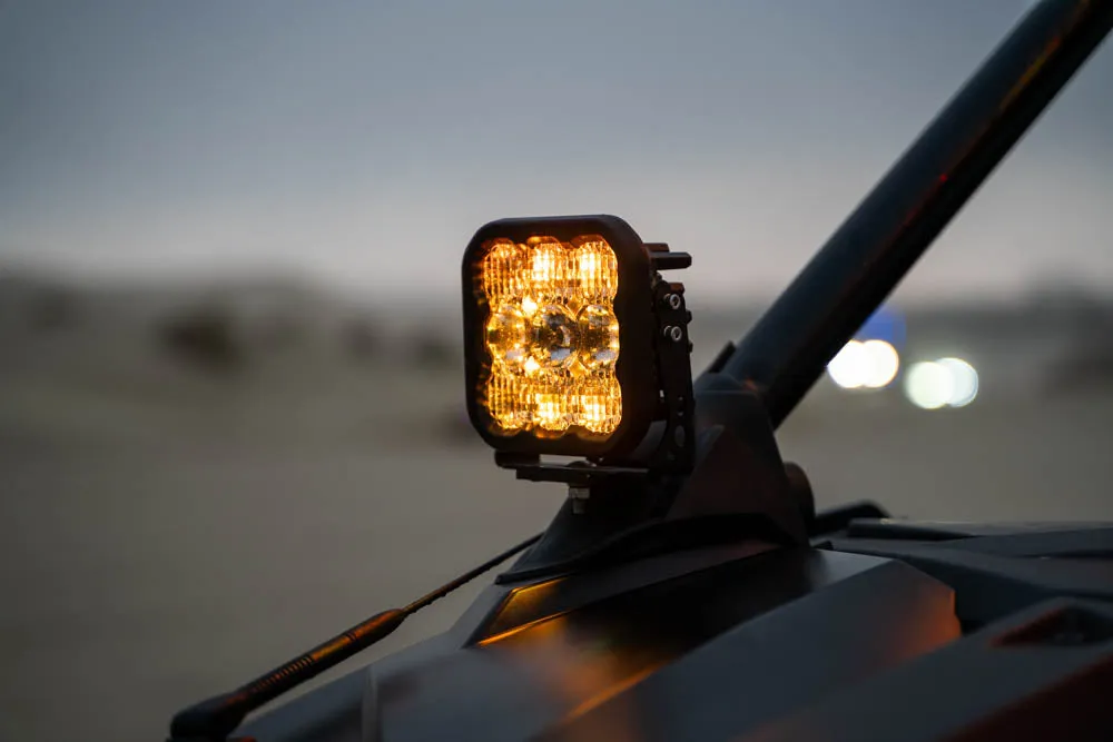 20-Present Polaris RZR A-Pillar LED Pod Kit, SS3 Pro White Combo Diode Dynamics