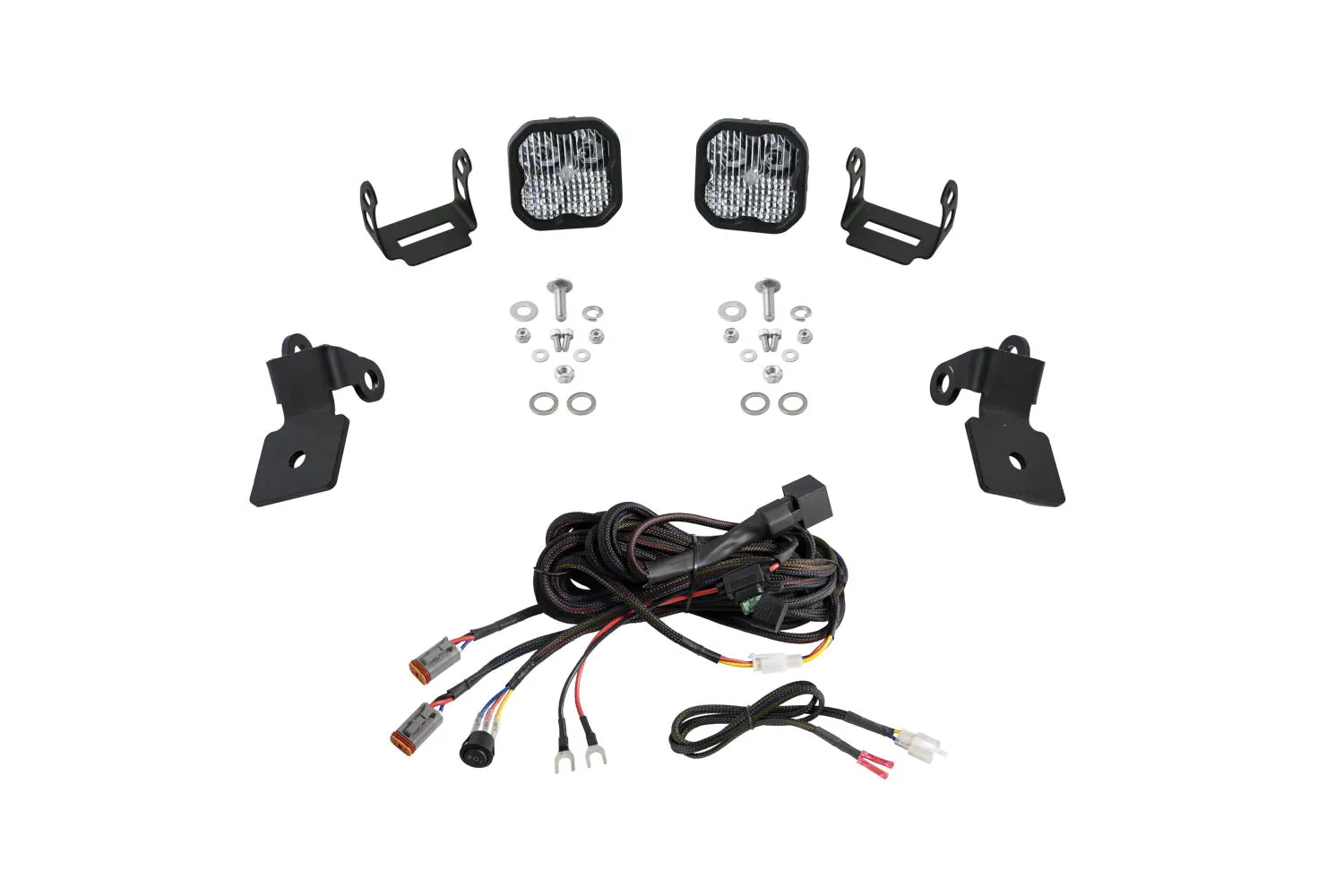 20-Present Polaris RZR A-Pillar LED Pod Kit, SS3 Sport White Combo Diode Dynamics