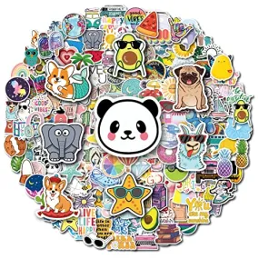 200Pcs Water Bottle Stickers for Kids Teens, Waterproof Vinyl Stickers, Aesthetic Laptop Stickers, Stickers for Water Bottles,Cute Stickers Packs