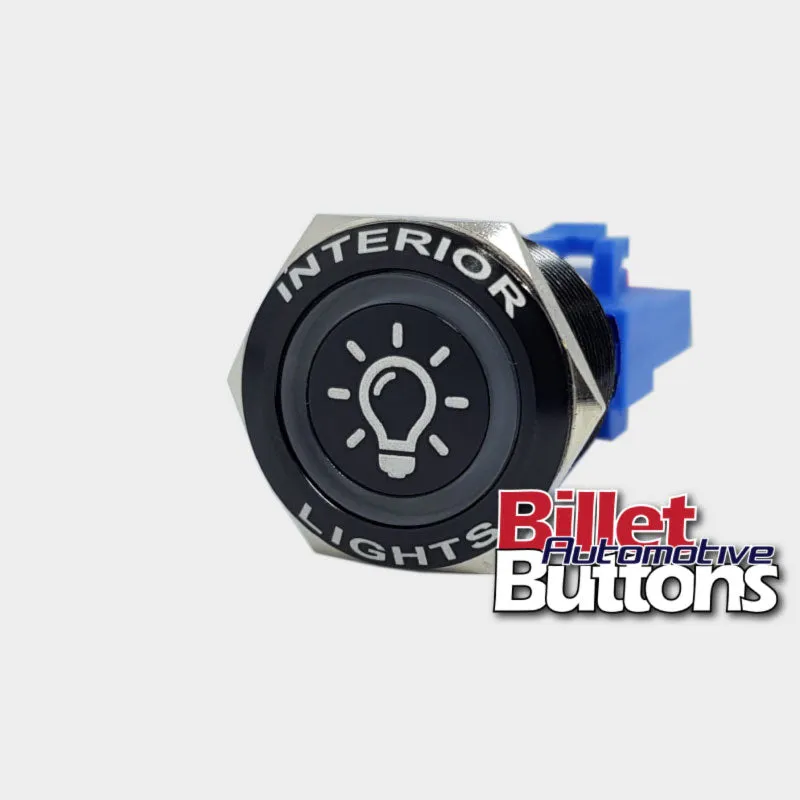 22mm FEATURED 'LIGHT BULB' Billet Push Button Switch Interior Lights