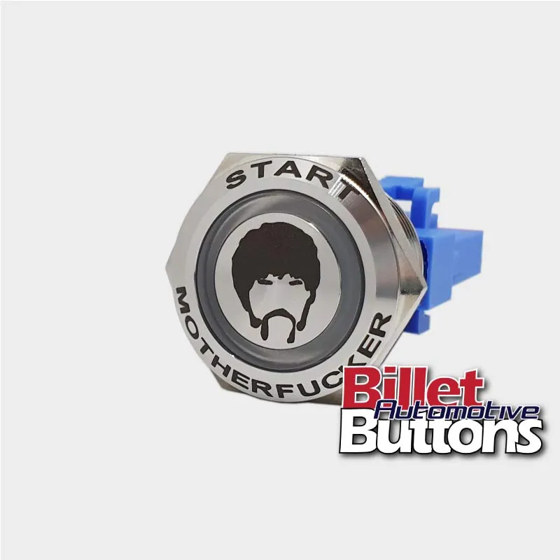 22mm FEATURED 'SILHOUETTE START MOTHERFUCKER' Billet Push Button Switch Push Start