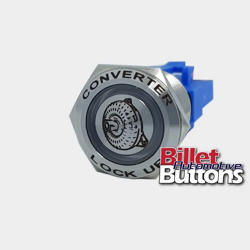 22mm FEATURED 'TORQUE CONVERTER SYMBOL' Billet Push Button Switch TCC Lock up