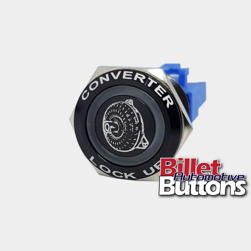 22mm FEATURED 'TORQUE CONVERTER SYMBOL' Billet Push Button Switch TCC Lock up