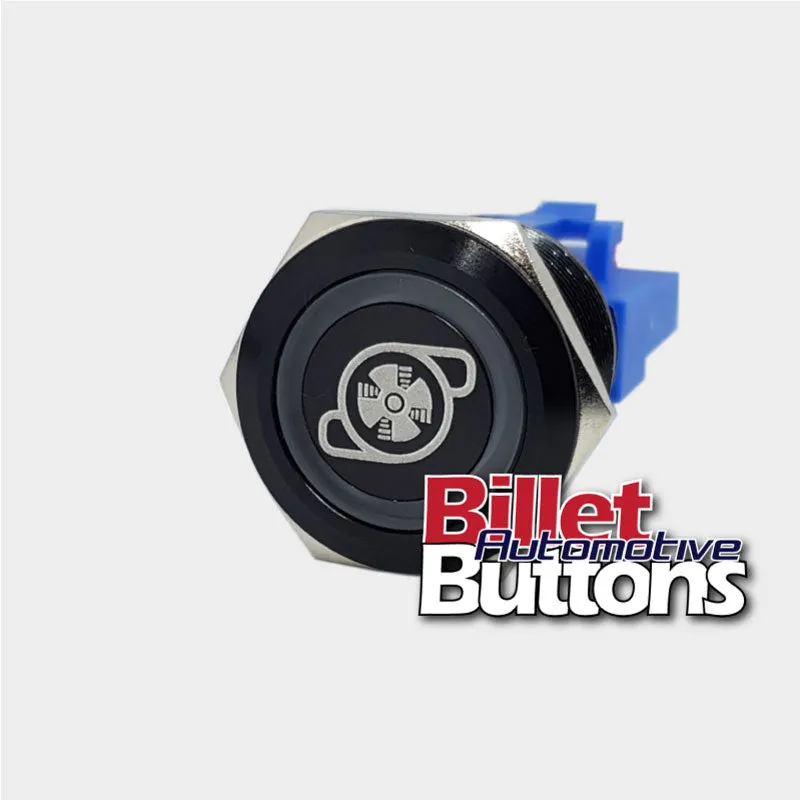 22mm 'WATER PUMP SYMBOL' Billet Push Button Switch Electric