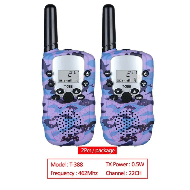 2Pcs Mimi Pc Walkie Talkie For Kids Boys Girls Tablet Funny Toys UHF Two Way Radio Talki Walki Children Interphone Free Talk