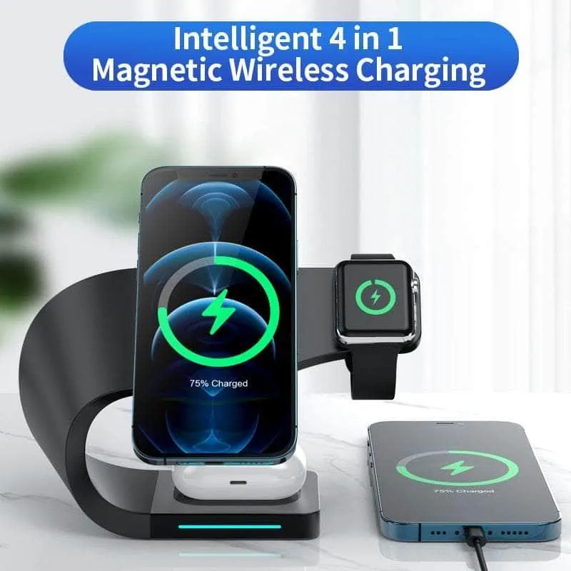 3 in 1 Magnetic Wireless Charger iPhone Stand