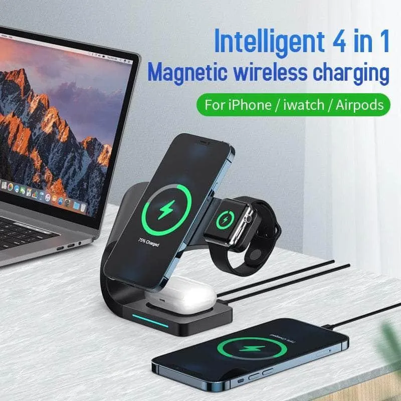 3 in 1 Magnetic Wireless Charger iPhone Stand