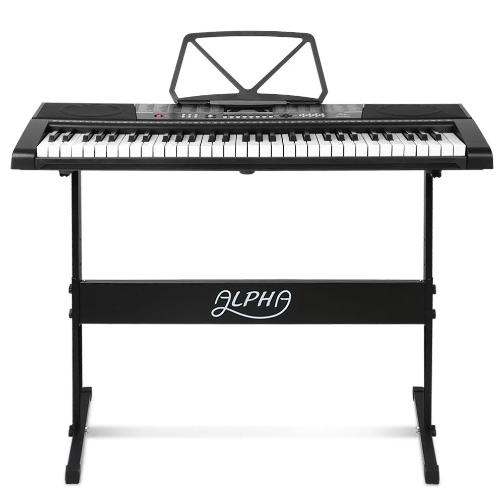 61-Key Digital Piano Keyboard, USB, LED Display, Alpha