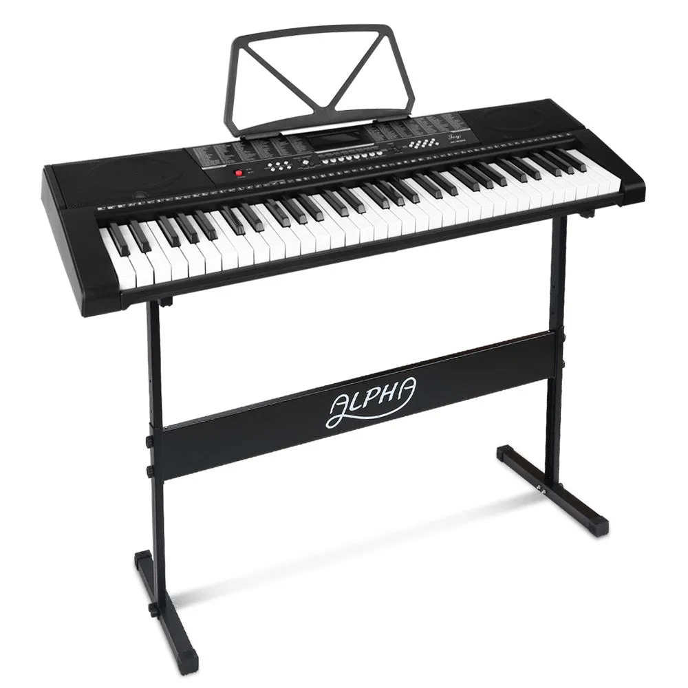 61-Key Digital Piano Keyboard, USB, LED Display, Alpha