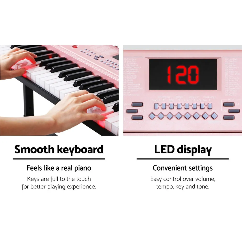 61-Key Lighted Keyboard w/ Stand, 255 Rhythms, Alpha