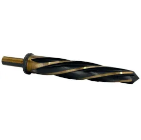 9/16" Bridge Reamer - Construction Reamer - 1/2" Shank and Black & Gold Finish