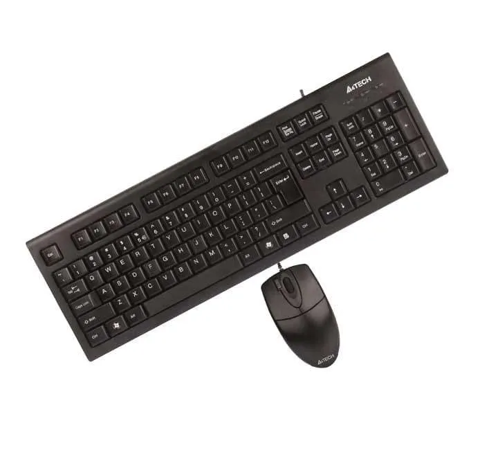 A4Tech Wired Combo Mouse and Keyboard KRS8520D (Black)