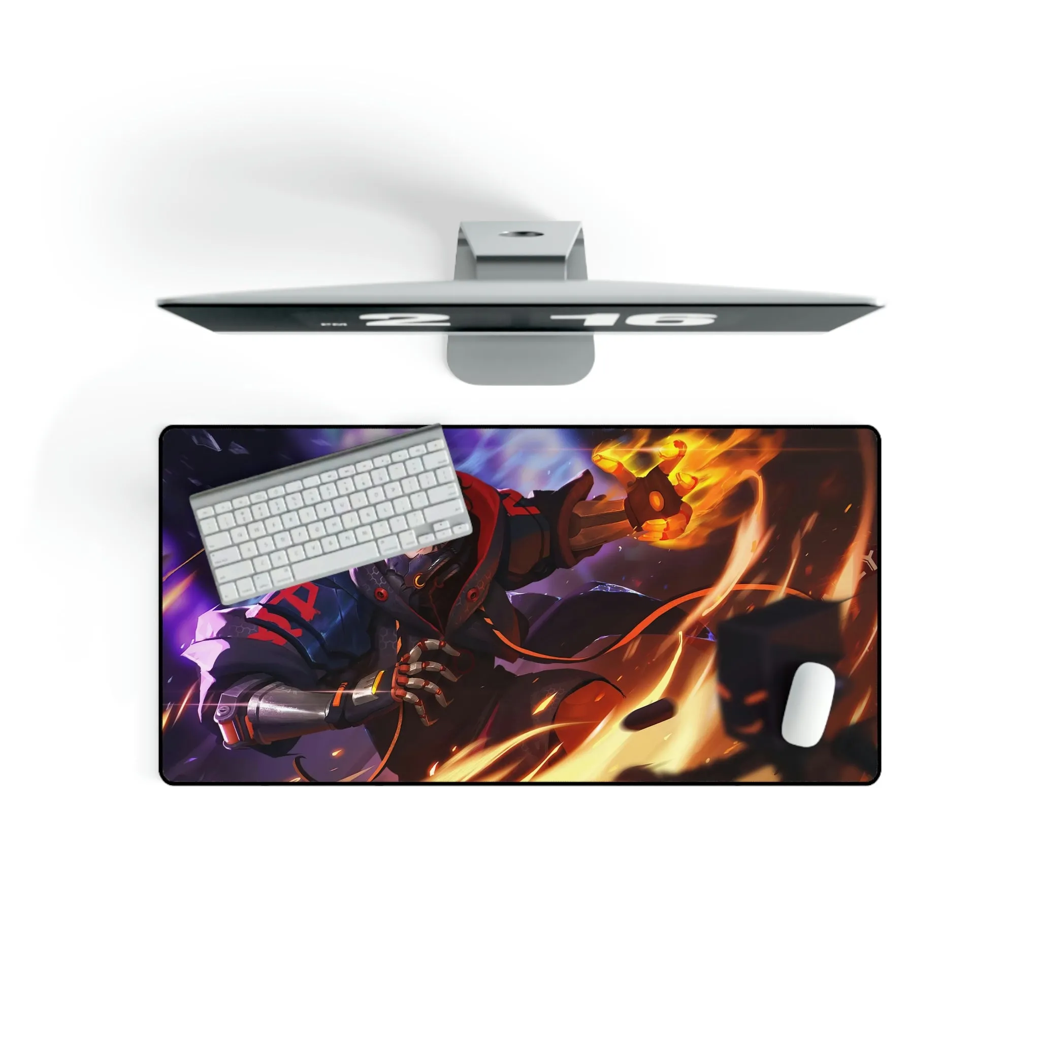 Ace, Flame, One Piece, Anime, Mouse Pad (Desk Mat)