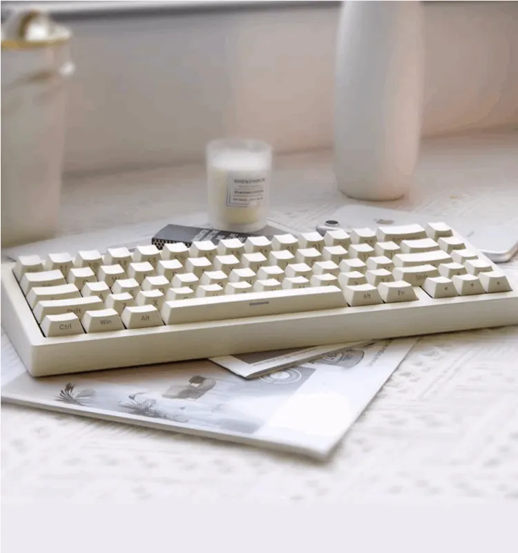 AJAZZ AC067 White Moon Mechanical Keyboard (Renovation Keyboard, Good Condition, Not 1st Hand）