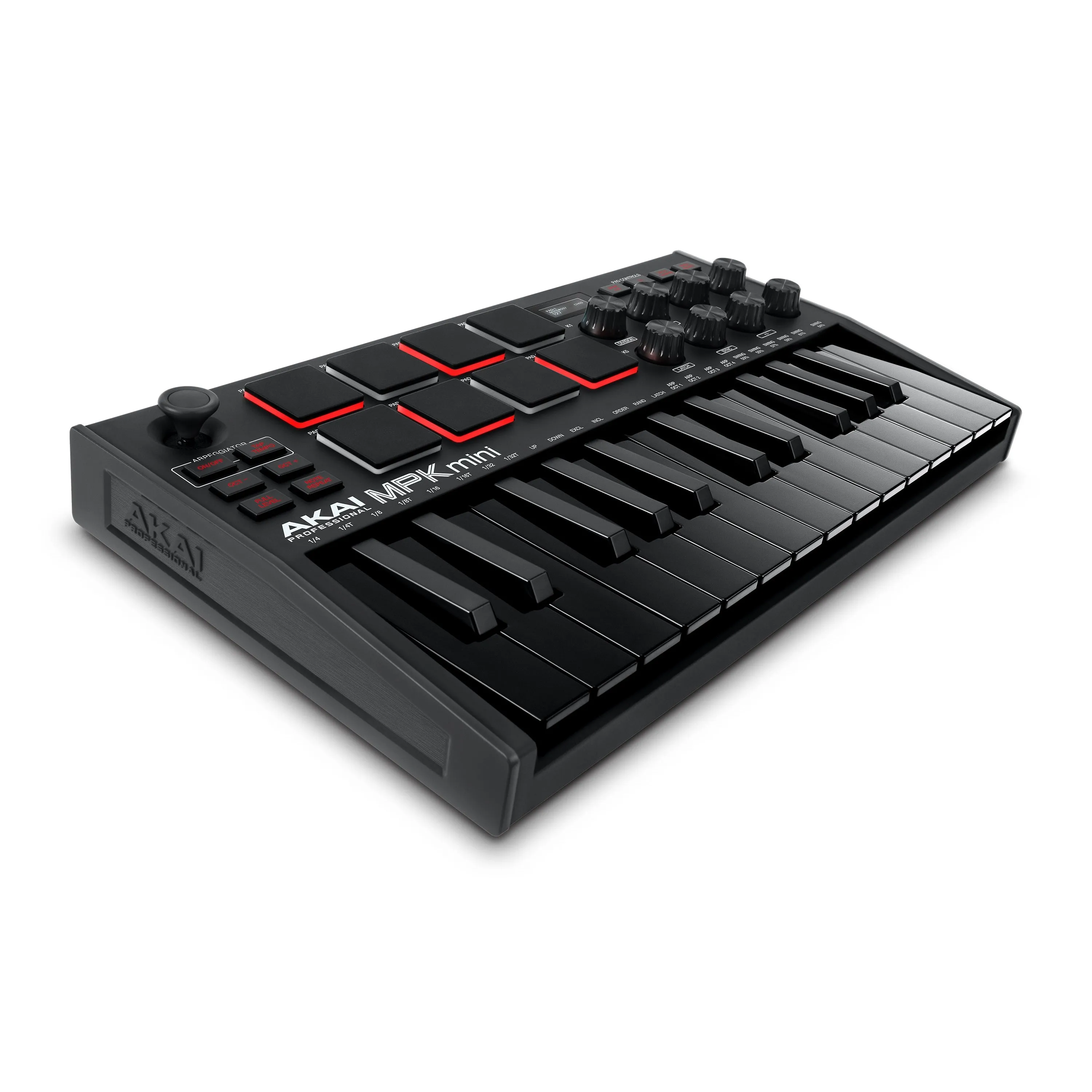 Akai MPKMINI3B Ultra Compact 25-Key Mini Keyboard Controller and Pads, Black