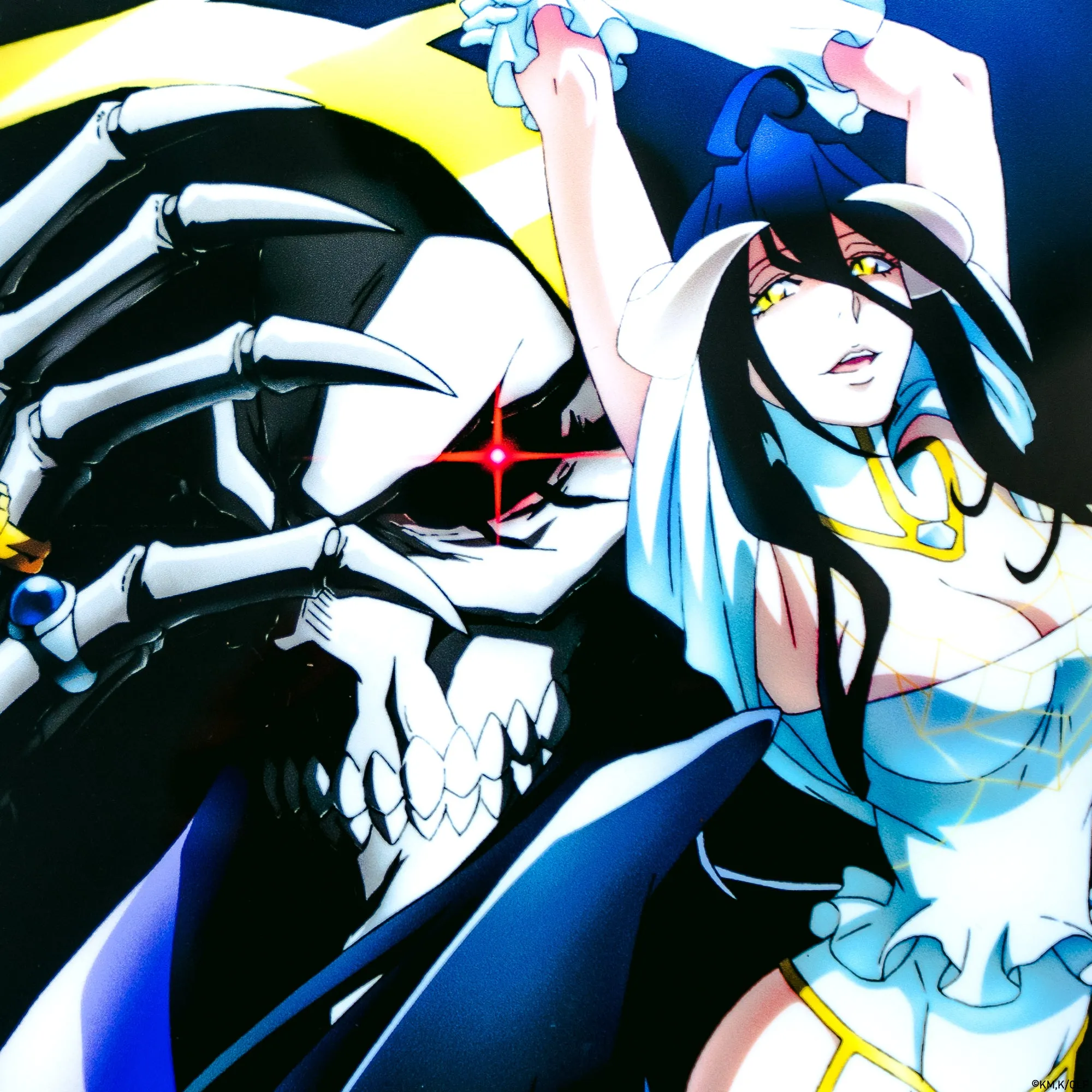 Albedo & Ains Ooal Gown LED Poster (Overlord)