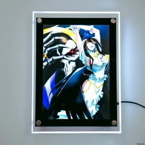 Albedo & Ains Ooal Gown LED Poster (Overlord)