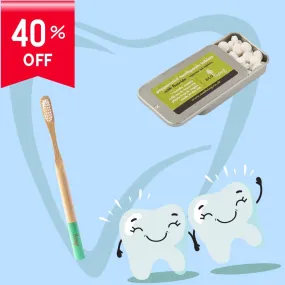 &Keep Bamboo Toothbrush & Toothpaste Tablets Set