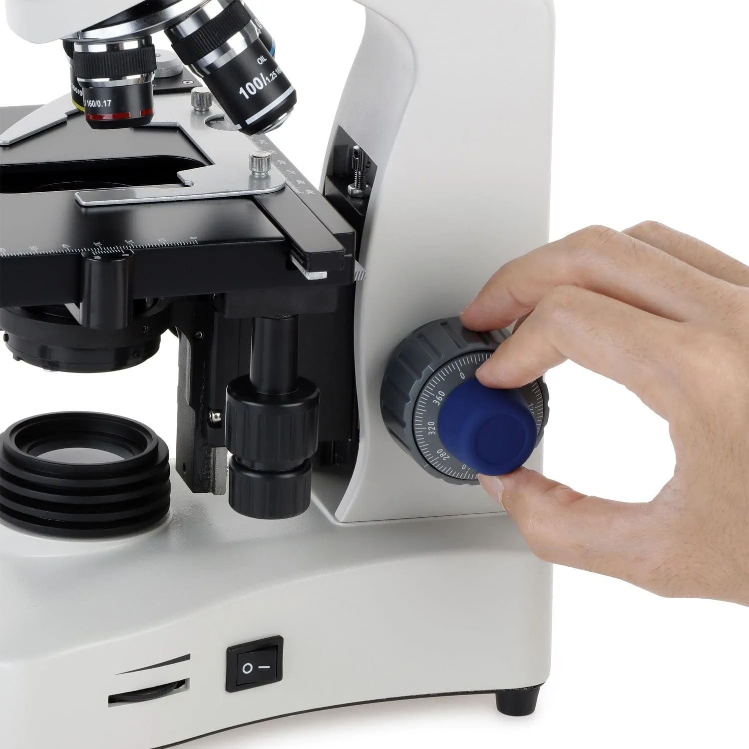 AmScope T340 Series Siedentopf Trinocular Compound Microscope with LED with 9.7" Touchscreen Imaging System