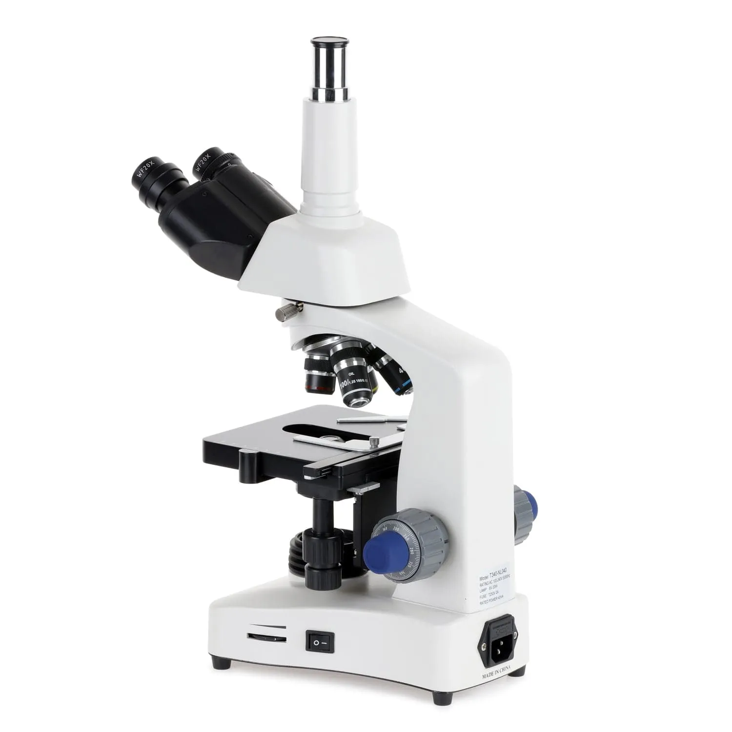 AmScope T340 Series Siedentopf Trinocular Compound Microscope with LED with 9.7" Touchscreen Imaging System