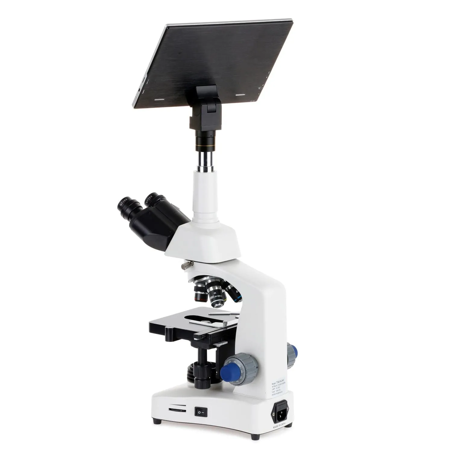 AmScope T340 Series Siedentopf Trinocular Compound Microscope with LED with 9.7" Touchscreen Imaging System