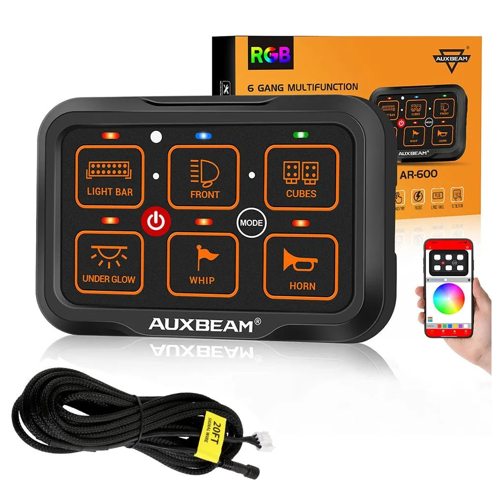 AR-600 RGB Switch Panel with APP, Toggle/ Momentary/ Pulsed Mode Supported