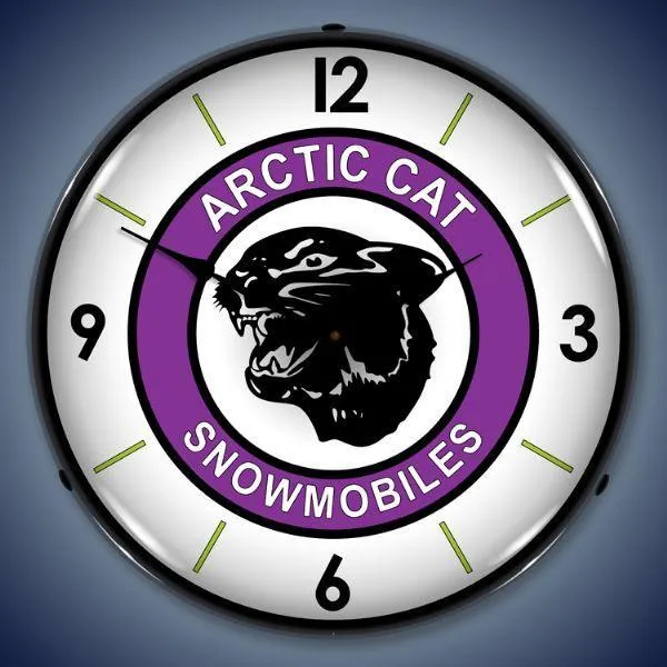 Artic Cat Backlit LED Clock