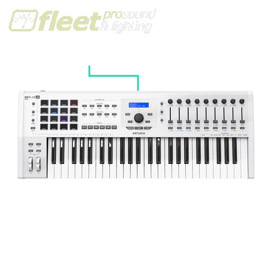 Arturia KEYLABMKII49WH MIDI Controller Keyboard - White