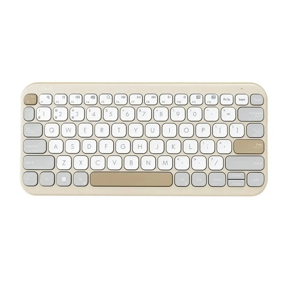 Asus Marshmallow Kw100 Keyboard Home Bluetooth Us English Beige