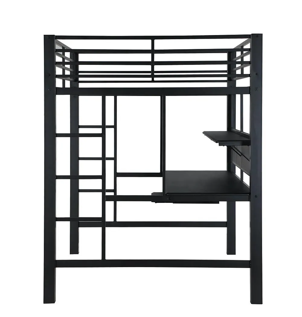 Avalon Full Workstation Loft Bed Black