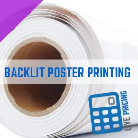 Backlit 150gsm trade poster printing