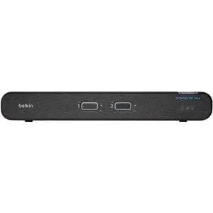 Belkin Universal 2nd Gen Secure KVM Switch w/ CAC - 2 Computer(s) - 1 Local User(s) - 3840 x 2160 - 7 x USBHDMI - Desktop, Under TableDisplayPort - TAA Compliant