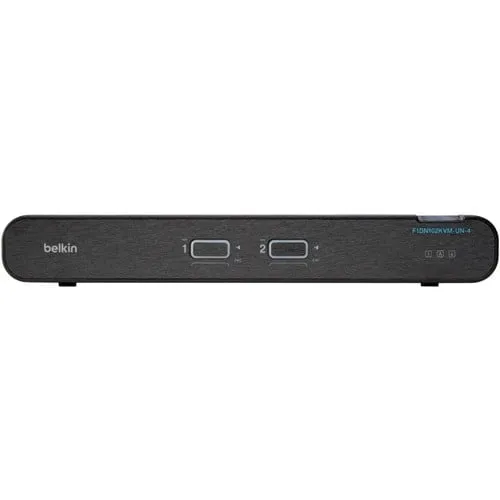 Belkin Universal 2nd Gen Secure KVM Switch w/ CAC - 2 Computer(s) - 1 Local User(s) - 3840 x 2160 - 7 x USBHDMI - Desktop, Under TableDisplayPort - TAA Compliant