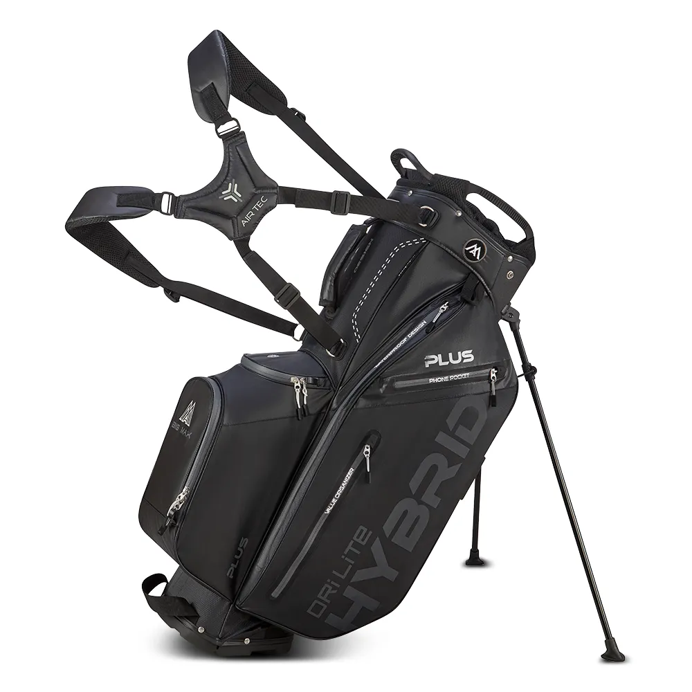 Big Max Dri Lite Hybrid Plus Golf Stand Bag 2024 - Black