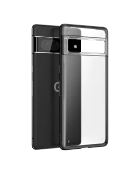 Black Frosted Clear Case Cover For Google Pixel 7