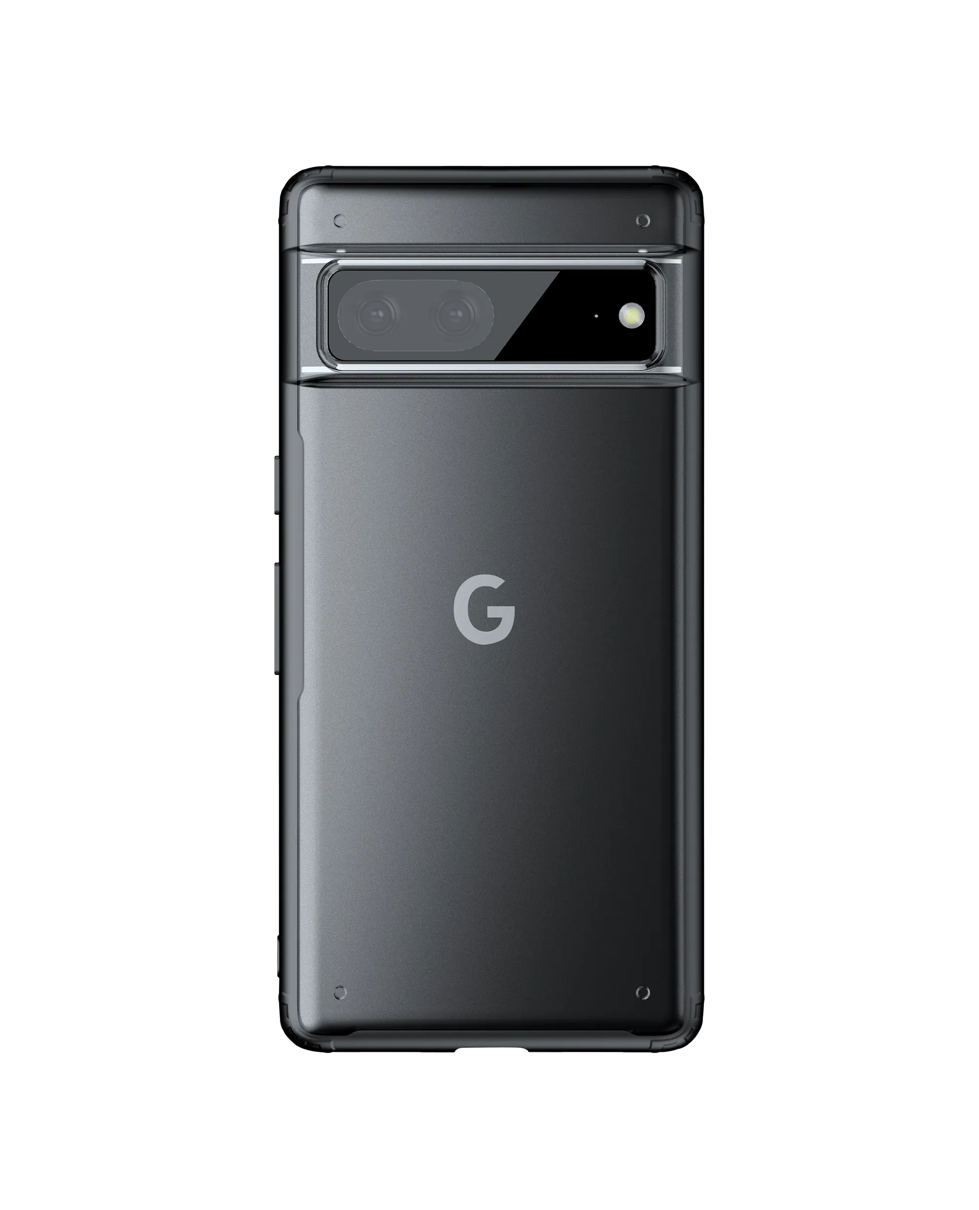 Black Frosted Clear Case Cover For Google Pixel 7