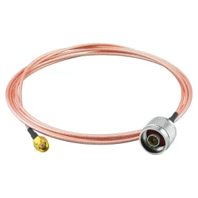 Boobrie N Male to SMA Male Cable RG316 6.5Ft N to SMA Male RF Coaxial Adapter Cable 50Ohms SMA to N Low Loss Coax Cable Pigtail Jumper for Celling Antenna Router 3G 4G LTE Ham Antenna